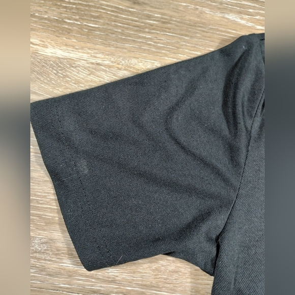 •Stop & shop Portfolio Uniform Polo Shirt Mens n Black  Short Sleeve no size tag - Picture 4 of 16